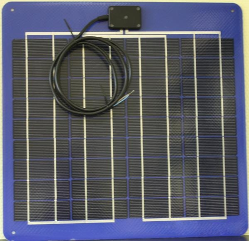 Переносное солнечное зарядное устройство для яхты 22Вт монокристалл ТСМ-22М (солнечная батарея на стальной основе)