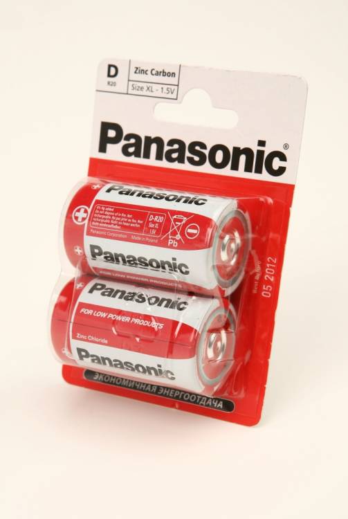 Panasonic Zinc Carbon R20RZ/2BP R20 BL2
