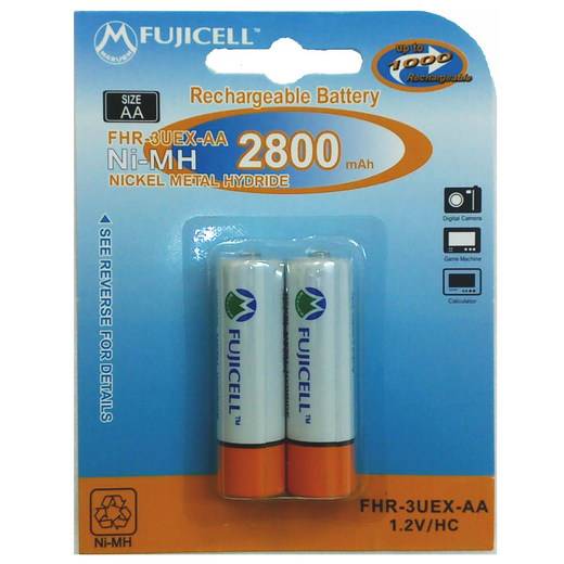 FUJICELL NiMH Rechargeable AA 2800mAh BL2 FHR-3UEX-AA